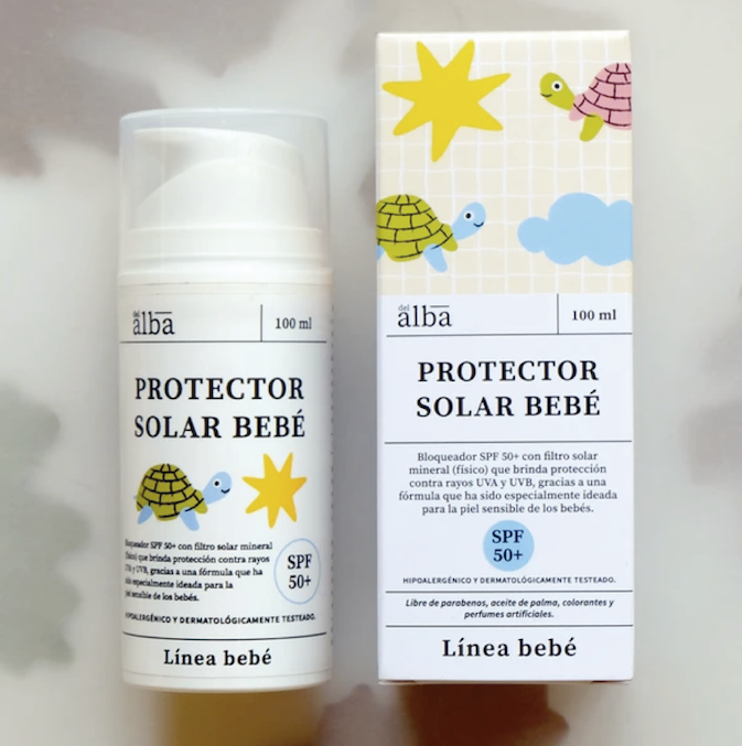 Protector solar bebe 100ml - Del Alba