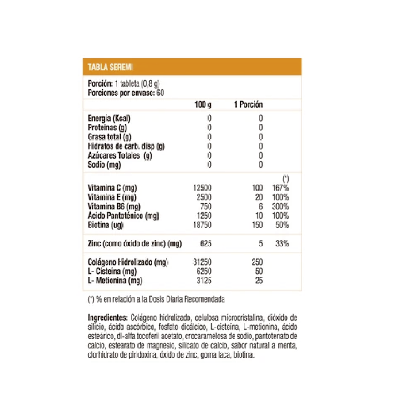 SHN Biotín Colágeno 60caps - Sunvit