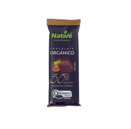 Barra de chocolate organico 85% 25gr Native